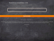 Tablet Screenshot of hamiltoncoastallimo.com